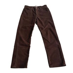 Levis EUC Wedgie Straight Chocolate Corduroy Buttonfly 5 Pocket Jeans 29‎ W 28 L